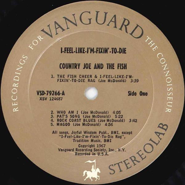 Country Joe And The Fish : I-Feel-Like-I'm-Fixin'-To-Die (LP, Album, Pit)