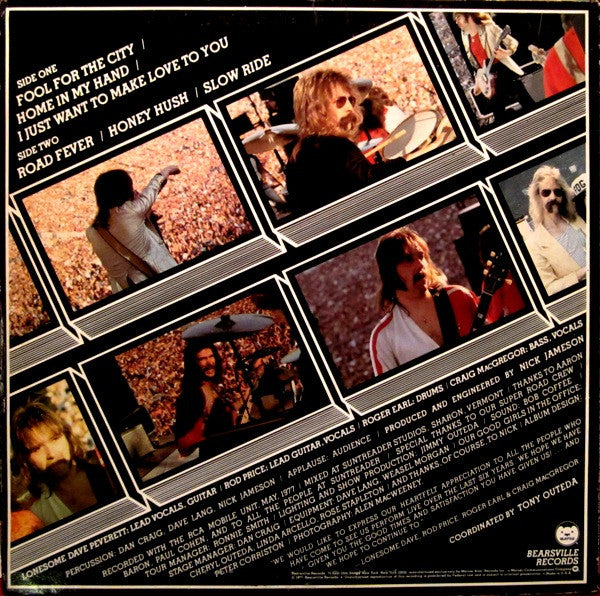 Foghat : Live (LP, Album, Jac)