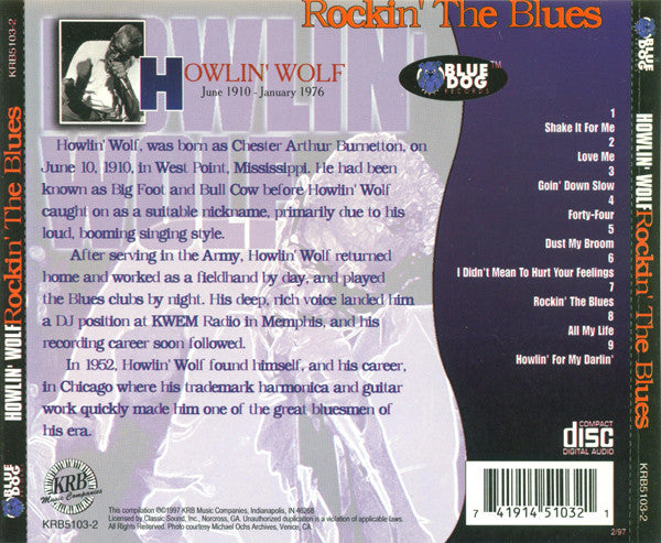 Howlin' Wolf : Rockin' The Blues (CD, Album, RE)