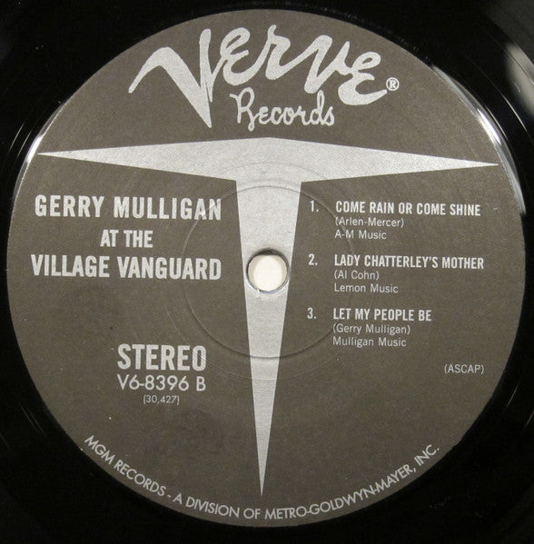 Gerry Mulligan And The Concert Jazz Band* : At The Village Vanguard (LP, Album, RM, Gat)