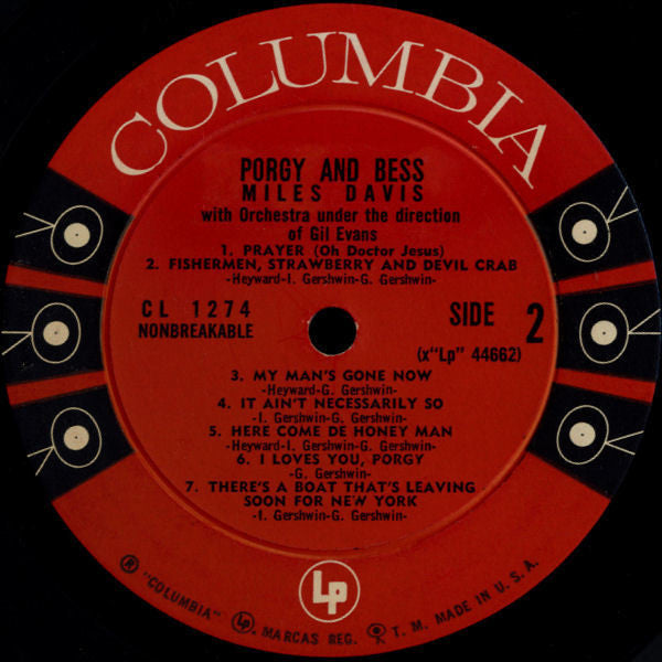 Miles Davis : Porgy And Bess (LP, Album, Mono, Hol)