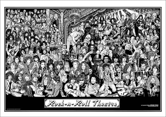 Rock N Roll Theater Poster - 24" x 36"