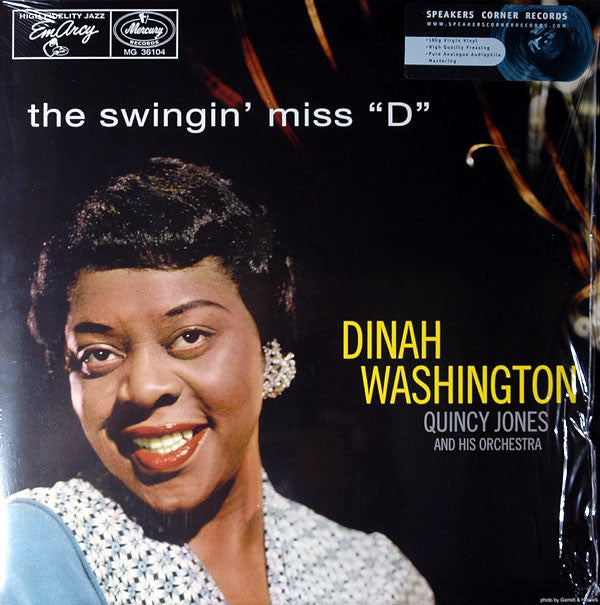 Dinah Washington With Quincy Jones And His Orchestra : The Swingin' Miss "D" (LP, Album, 180)