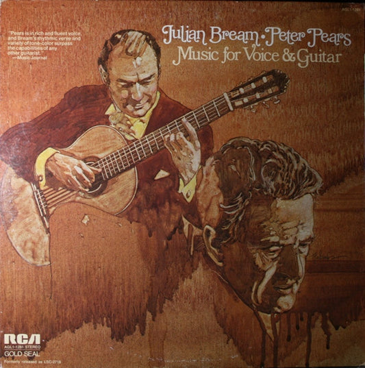 Julian Bream - Peter Pears : Music For Voice And Guitar (LP, Album, RE, RM)