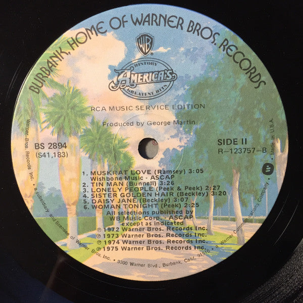 America (2) : History · America's Greatest Hits (LP, Comp, Club, RCA)