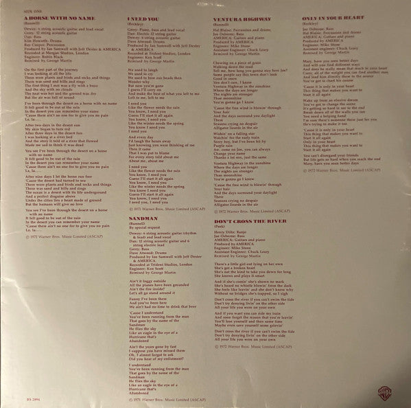 America (2) : History · America's Greatest Hits (LP, Comp, Club, RCA)
