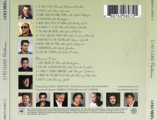 Streisand* : Partners (2xCD, Album, Tar)