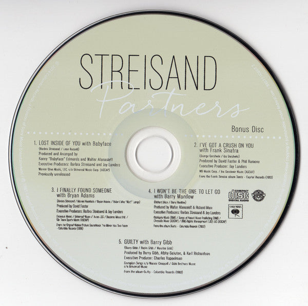 Streisand* : Partners (2xCD, Album, Tar)