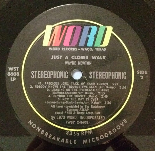 Wayne Newton : Just A Closer Walk (LP, Album)