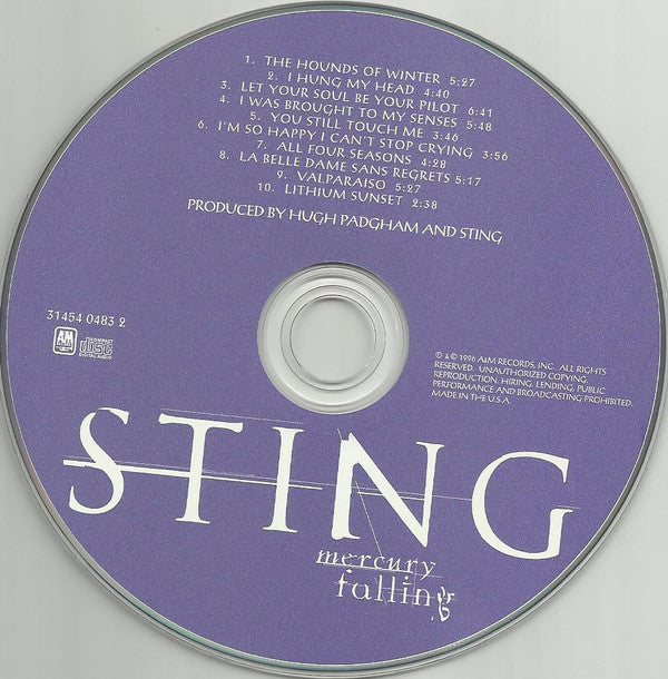 Sting : Mercury Falling (CD, Album)