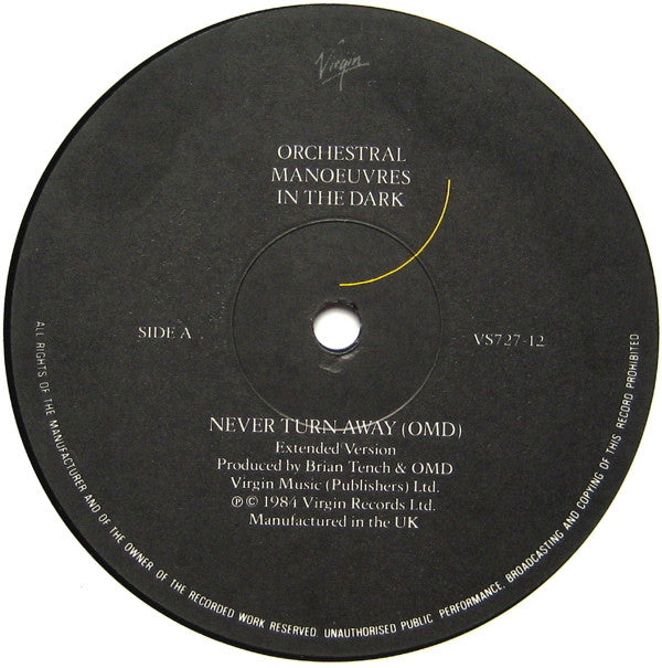 Orchestral Manoeuvres In The Dark : Never Turn Away (Extended) (12", EMI)