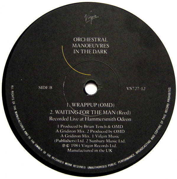 Orchestral Manoeuvres In The Dark : Never Turn Away (Extended) (12", EMI)