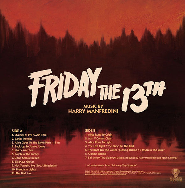 Harry Manfredini : Friday The 13th (Original Motion Picture Score) (LP, Album, Ltd, RE, Red)
