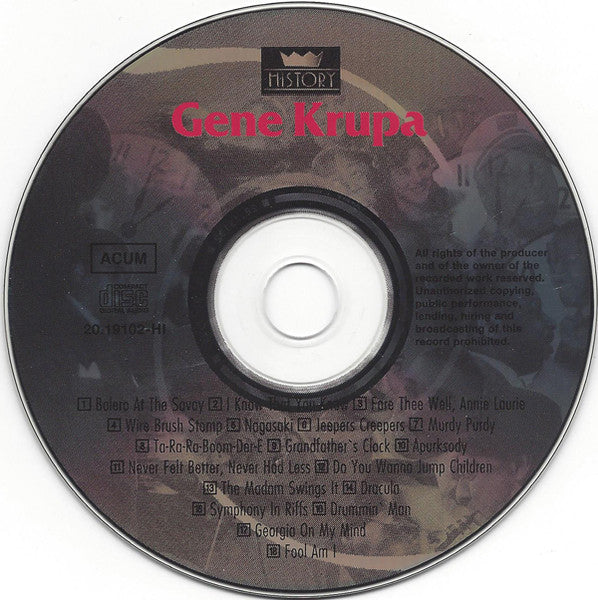 Gene Krupa : Bolero At The Savoy (2xCD, Comp, RM)