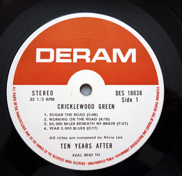 Ten Years After : Cricklewood Green (LP, Album, Gat)