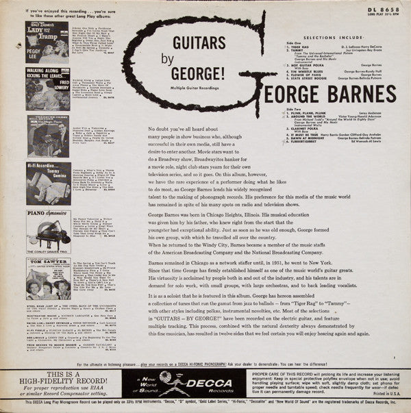 George Barnes : Guitars - By George! (LP, Album)