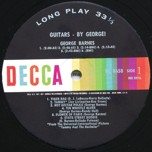 George Barnes : Guitars - By George! (LP, Album)