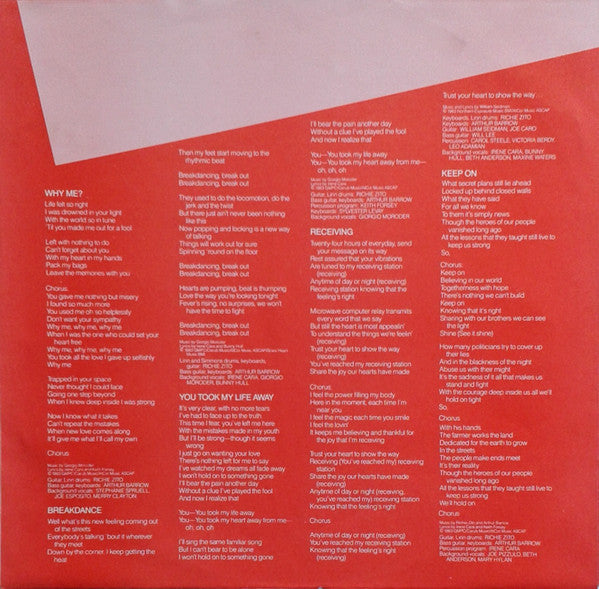 Irene Cara : What A Feelin' (LP, Album, Club)