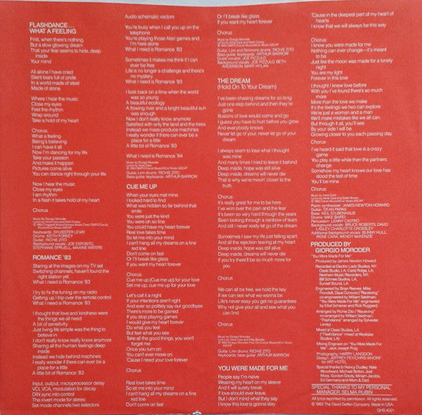 Irene Cara : What A Feelin' (LP, Album, Club)