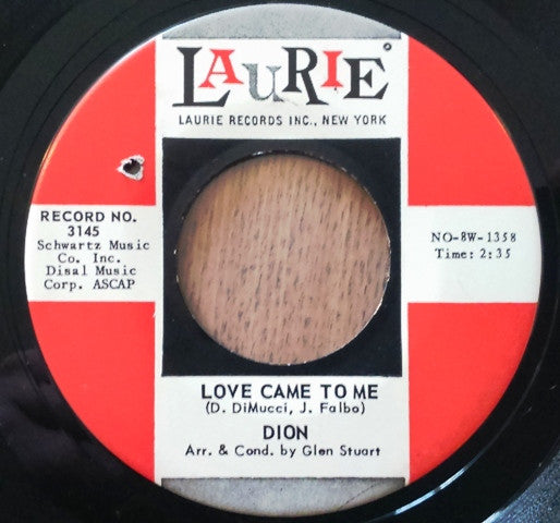 Dion (3) : Love Came To Me / Little Girl (7", Single)