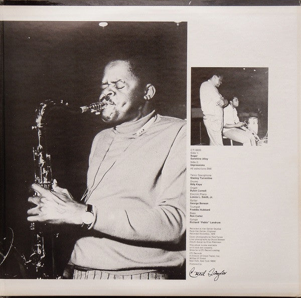 Stanley Turrentine : Sugar (LP, Album, M/Print, Gat)