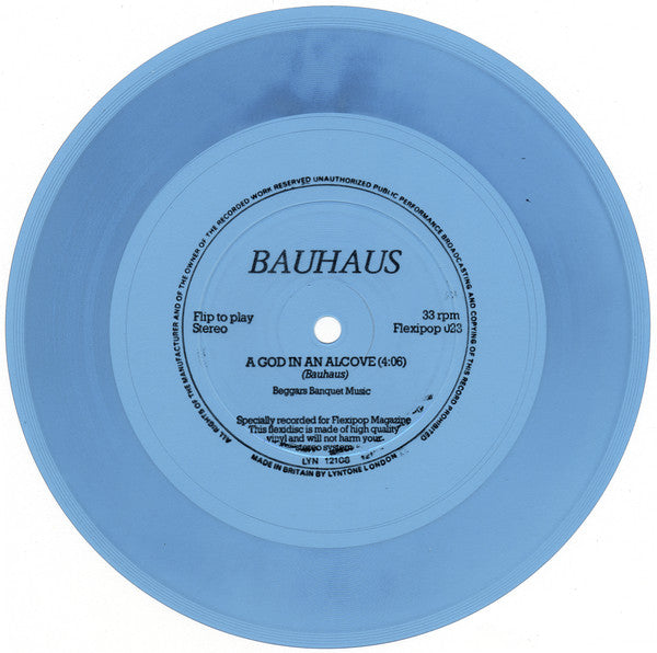 Bauhaus : A God In An Alcove (Flexi, 7", S/Sided, Blu)