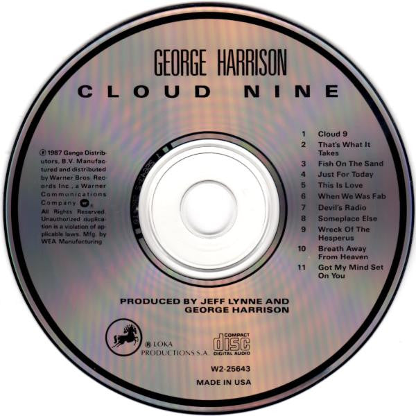 George Harrison : Cloud Nine (CD, Album, Club)