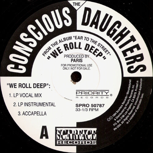 The Conscious Daughters : We Roll Deep (12", Promo)