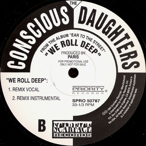 The Conscious Daughters : We Roll Deep (12", Promo)