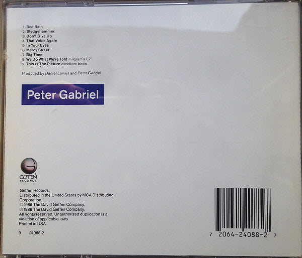 Peter Gabriel : So (CD, Album, RE, MCA)