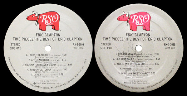 Eric Clapton : Time Pieces (The Best Of Eric Clapton) (LP, Comp)