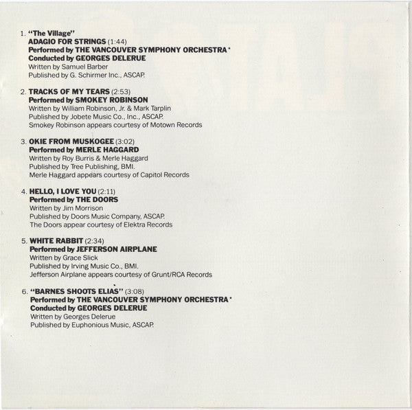 Various : Platoon (Original Motion Picture Soundtrack And Songs From The Era) (CD, Album, Comp)