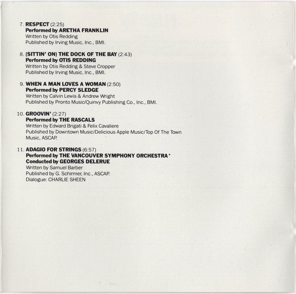 Various : Platoon (Original Motion Picture Soundtrack And Songs From The Era) (CD, Album, Comp)