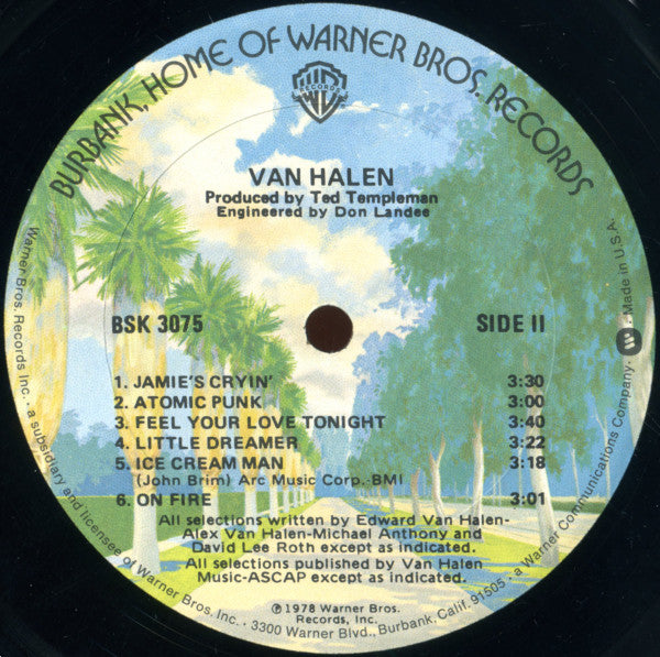 Van Halen : Van Halen (LP, Album, Gol)