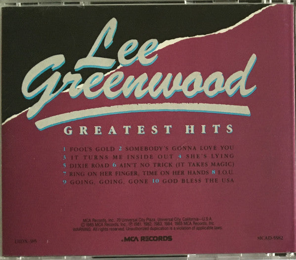 Lee Greenwood : Greatest Hits (CD, Comp, Jap)