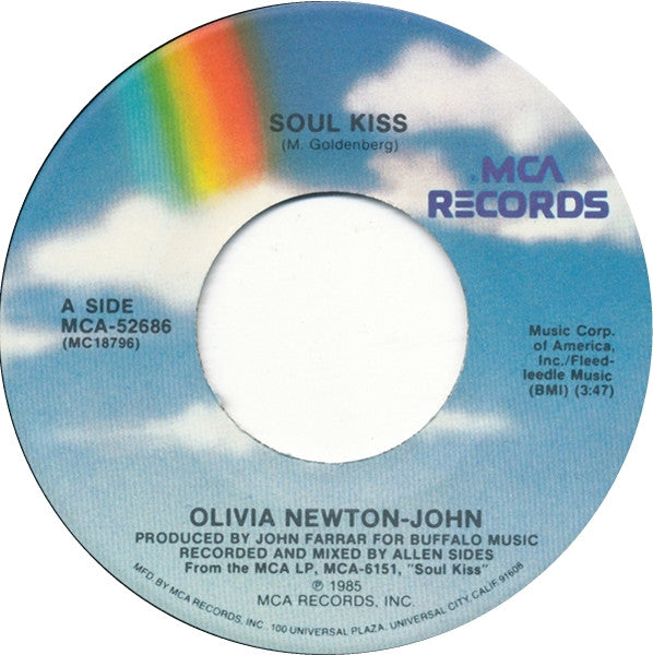 Olivia Newton-John : Soul Kiss (7", Single)