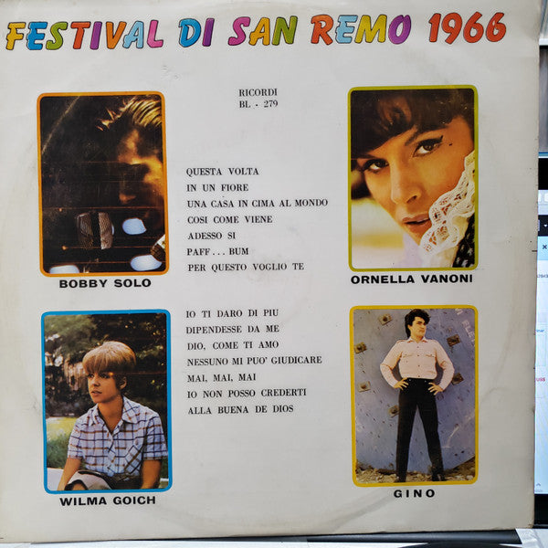 Various : Festival Di San Remo 1966 (LP, Comp)