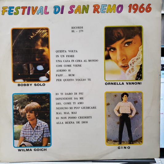 Various : Festival Di San Remo 1966 (LP, Comp)