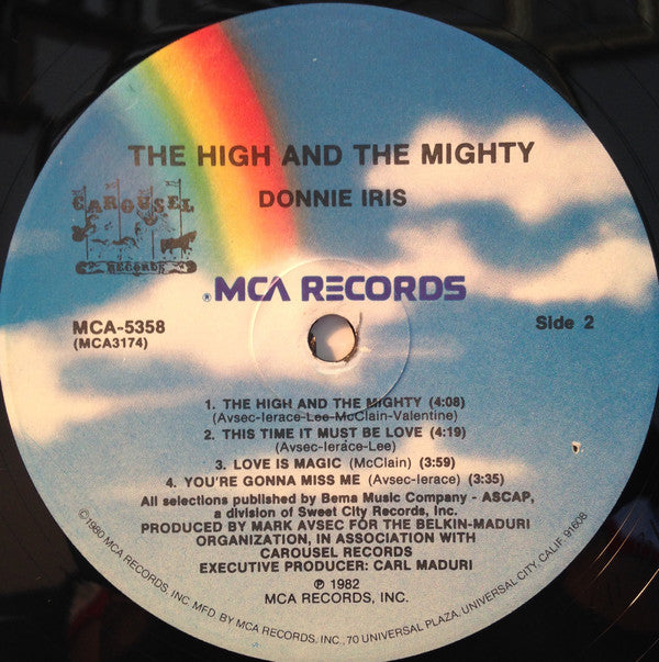 Donnie Iris & The Cruisers* : The High And The Mighty (LP, Album)