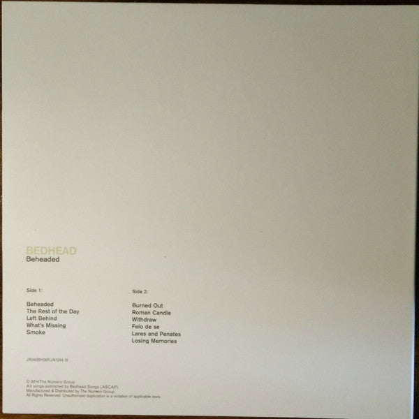 Bedhead : Beheaded (LP, Album, RE, 180)