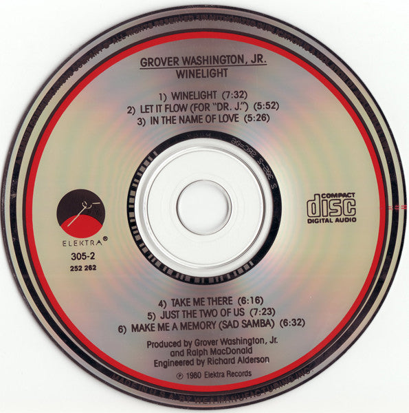 Grover Washington, Jr. : Winelight (CD, Album, RE)
