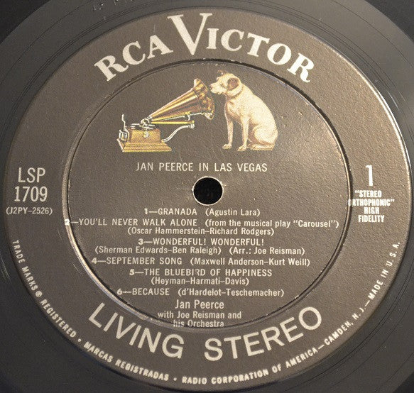 Jan Peerce With Joe Reisman And His Orchestra : Jan Peerce In Las Vegas (LP, Album)