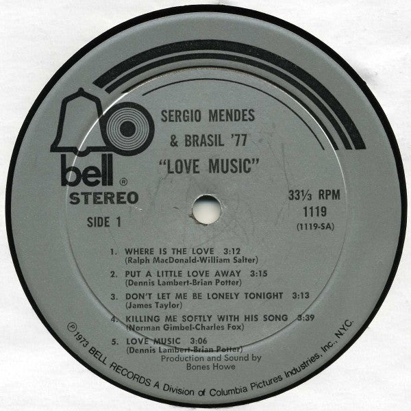 Sergio Mendes And Brasil '77* : Love Music (LP, Album)