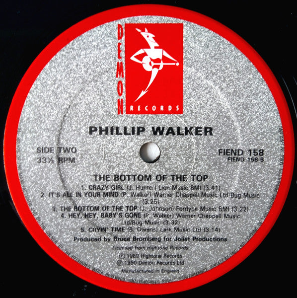Phillip Walker : The Bottom Of The Top (LP, Album, RE)