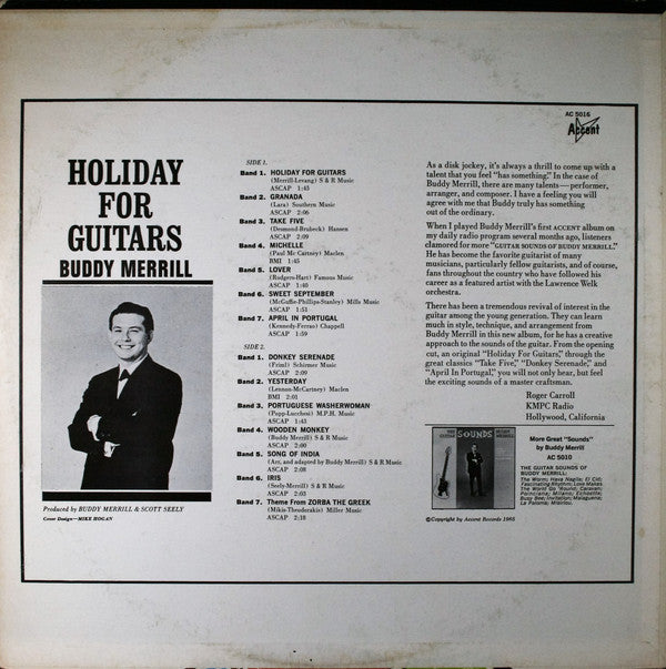 Buddy Merrill : Holiday For Guitars (LP, Album)