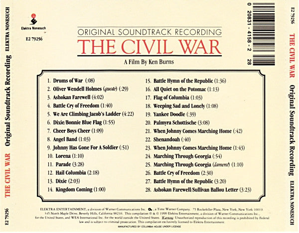 Various : The Civil War - Original Soundtrack Recording (CD, Album, Club)