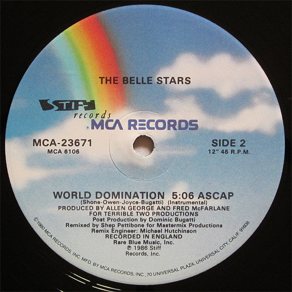 The Belle Stars : World Domination (12")