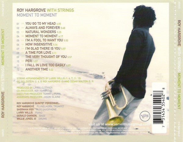 Roy Hargrove : Roy Hargrove With Strings: Moment To Moment (CD, Album)