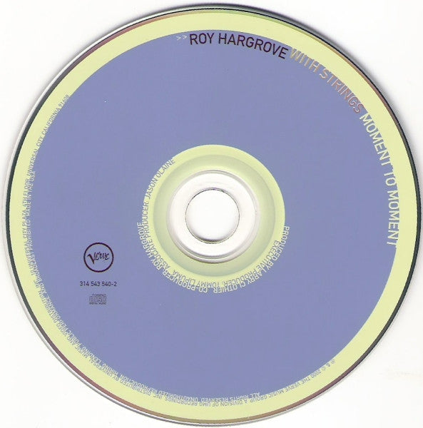 Roy Hargrove : Roy Hargrove With Strings: Moment To Moment (CD, Album)