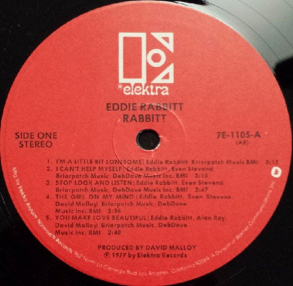 Eddie Rabbitt : Rabbitt (LP, Album, RP, AR )